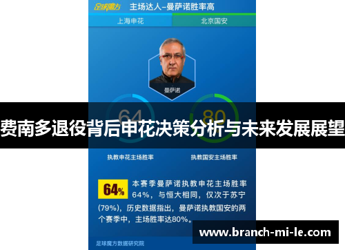 费南多退役背后申花决策分析与未来发展展望